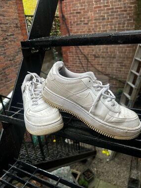 White Leather Sneakers - Classic Low Top